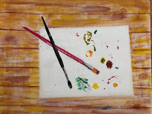 Laurie McDonald | Brush and Splash | acrylic, gouache | $40